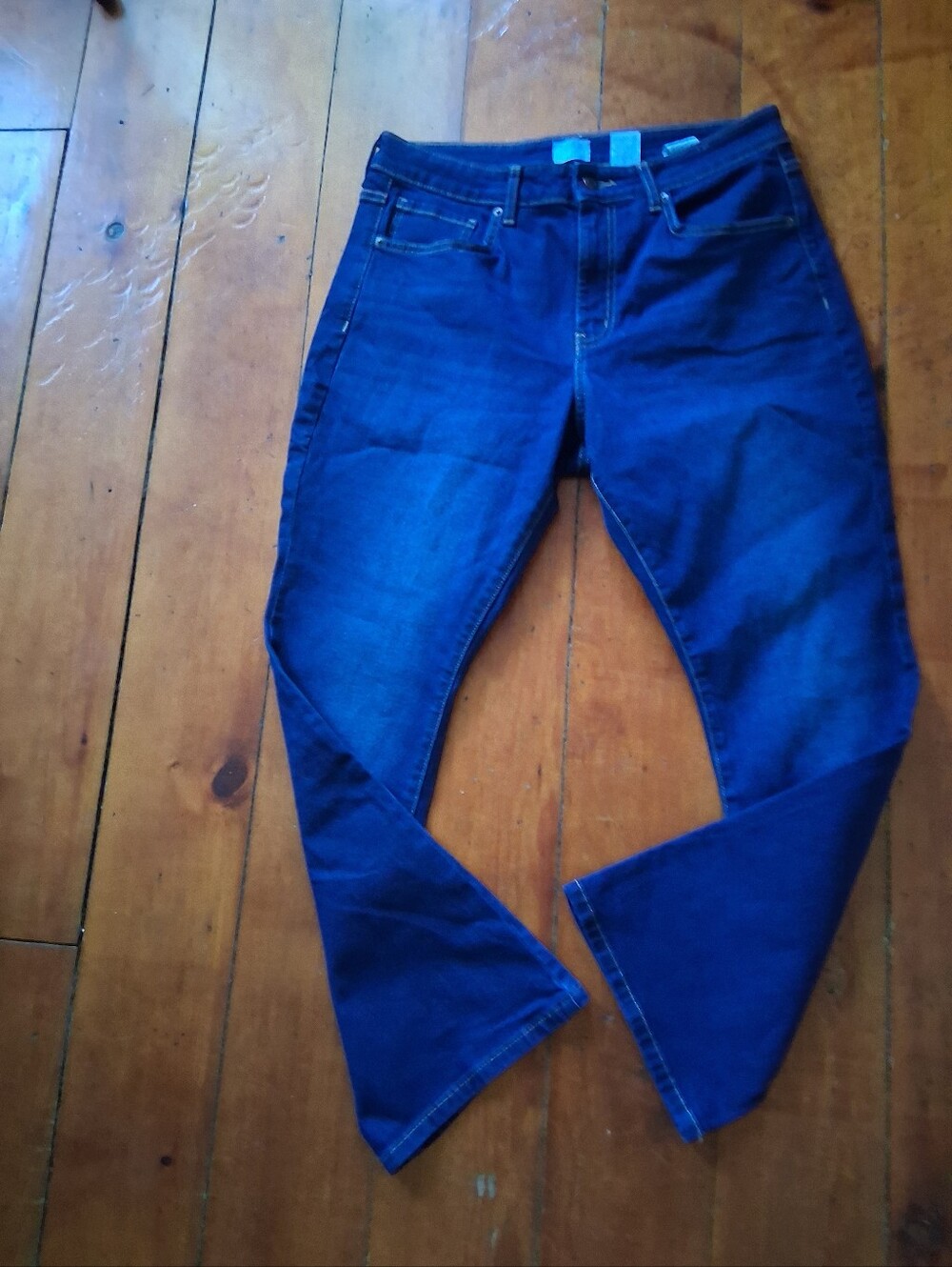 Classic Women's Dark Blue Denim Jeans